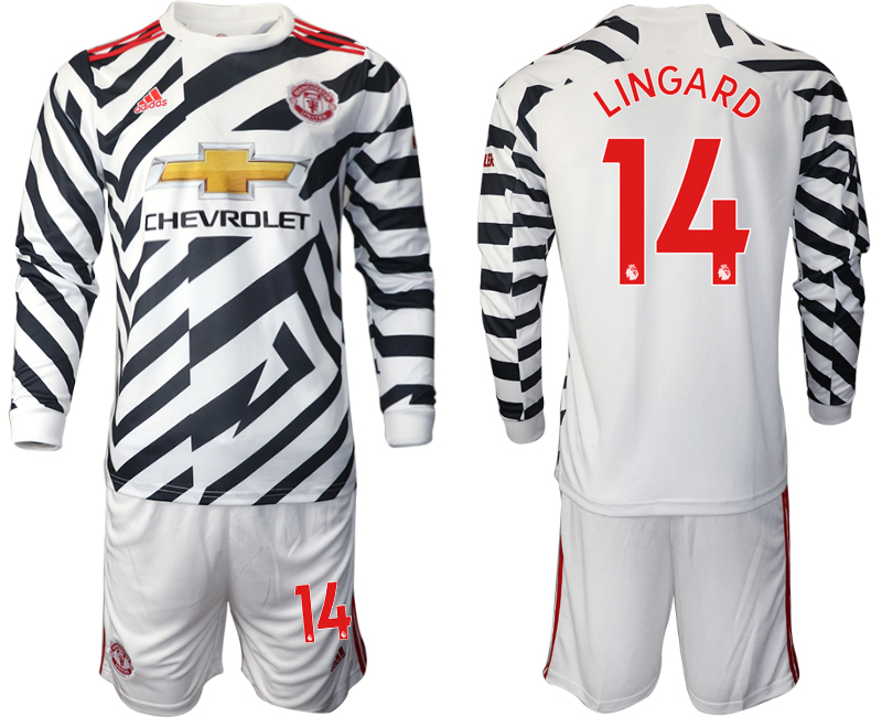 2021 Men Manchester united away long sleeve #14 soccer jerseys
